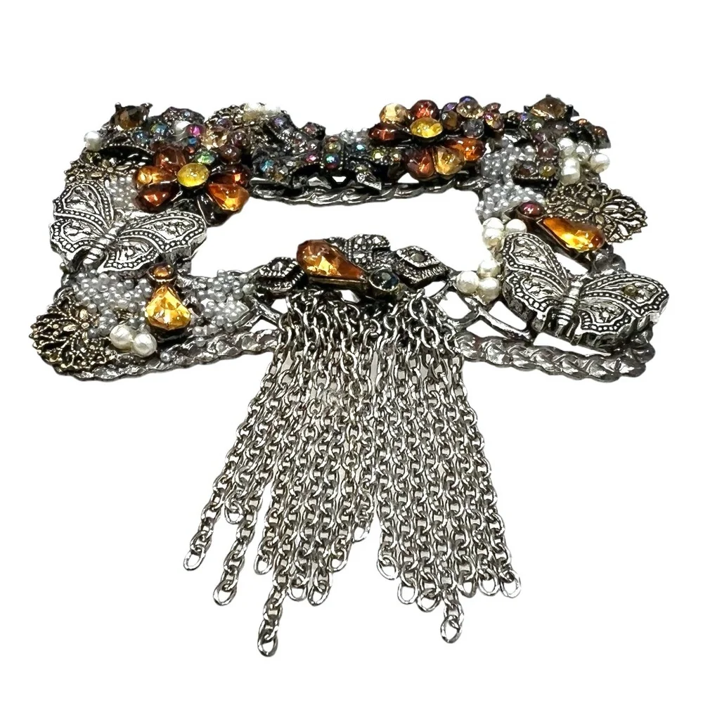 Vintage silver tone